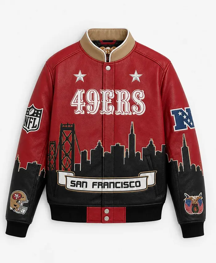 San-Francisco-49ers-Vegan-Leather-Skyline-Jacket