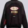 San Francisco 49ers lululemon Men's Black Nylon Oversized Track Jacket