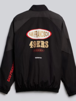 San Francisco 49ers lululemon Men's Black Nylon Oversized Track Jacket