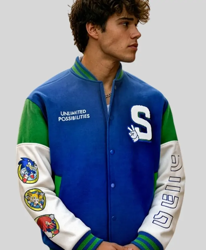 Sega-x-Sonic-the-Hedgehog-35th-Anniversary-Blue-Varsity-Jacket