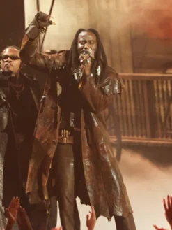 Shaboozey-Performing-Live-On-Stage-MTV-Video-Music-Awards-2026-Brown-Leather-Coat