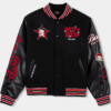 Shoe Palace x Betty Boop Black Varsity Jacket For Men and Women