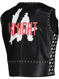 Shop 2006 WWE LA Knight Black Leather Vest For Men
