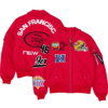 Shop 49ers New Era x Alpha Industries MA-1 Flight Red Jacket For Sale