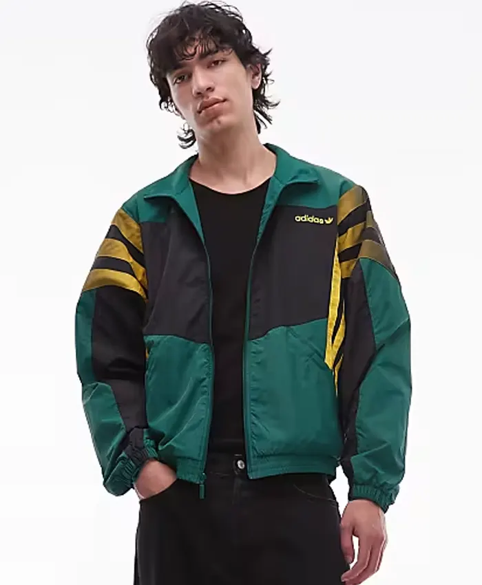 Shop Adidas Santiago Dark Green Full Zip Up Track Top Jacket For Men