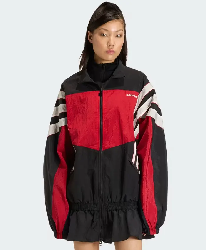 Shop Adidas Santiago Woven Full Zip Up Track Top Jacket For Women