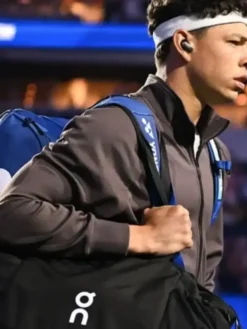 Shop-Ben-Shelton-2026-US-Open-Dark-Brown-Track-Jacket
