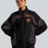 Shop Chicago Bears lululemon Women's Ventilated Oversized Track Jacket In Black