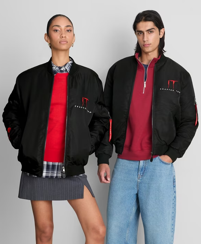 Shop Halloween IT Chapter Two Black Bomber Jacket For Men and Women