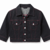 Shop Hip Street FFXIV Cropped Black Denim Jacket For Sale