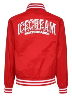 Shop-Icecream-Red-Bomber-Satin-Jacket-On-Sale