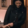 Shop Jackie Tohn Nobody Wants This Esther Black Leather Cropped Jacket For Sale