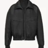 Shop K-Pop Martin Cortis Saint Laurent Bubbled Lambskin Leather Jacket For Men
