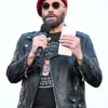 Shop Los Angeles Event John Travolta Biker Black Leather Jacket For Sale