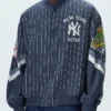 Shop Men's Kith for the New York Yankees Cupro Ferris Bomber Varsity Jacket For Sale