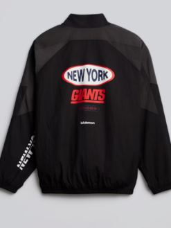 Shop Men's NFL New York Giants lululemon Black Nylon Oversized Track Jacket For Sale