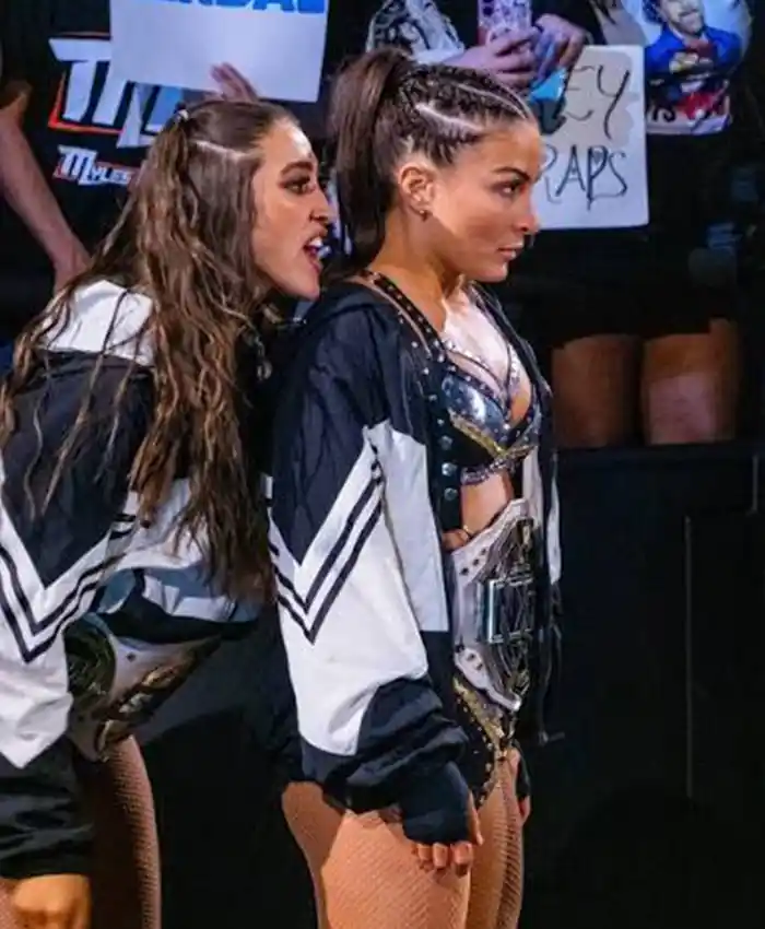 Shop-Mexico-Grand-Slam-NXT-Match-WWE-Star-Kendel-grey-Black-and-White-Jacket