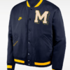 Shop Michigan Legacy Men's Nike College Full-Snap Bomber Varsity Jacket For Sale