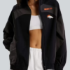 Shop NFL Denver Broncos lululemon Women's Ventilated Oversized Track Jacket In Black