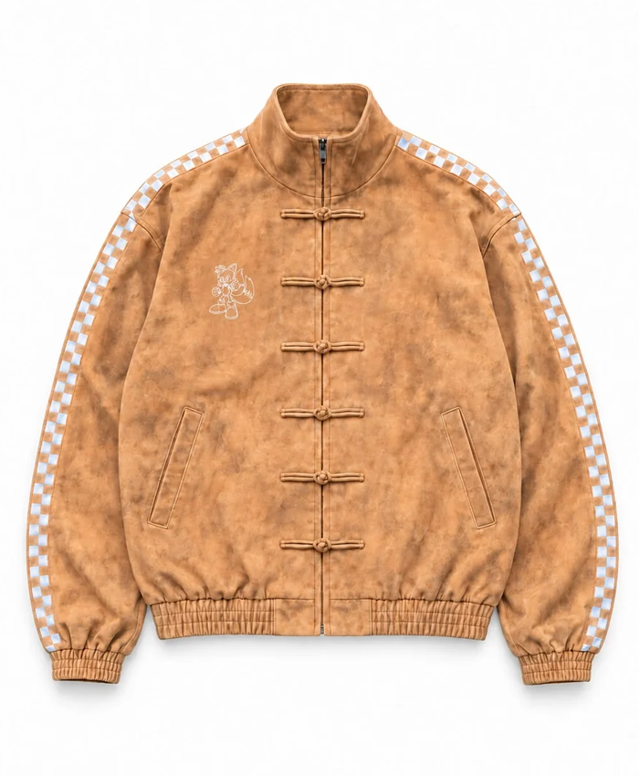 Neptun x Sonic Orange Suede Jacket