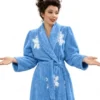 Shop Now Fran Drescher The Nanny Blue Snowflake Bathrobe For Sale