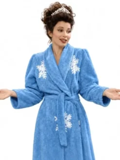 Shop Now Fran Drescher The Nanny Blue Snowflake Bathrobe For Sale
