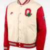 Shop Ohio State Legacy Men's Nike College Full-Snap Bomber Varsity Jacket For Sale
