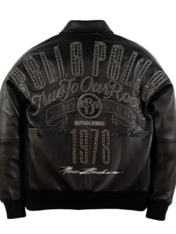 Shop Pelle Pelle True To Our Roots Black Jacket