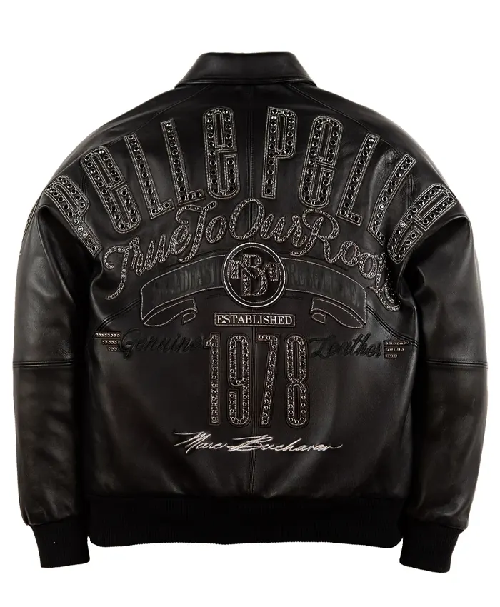 Shop Pelle Pelle True To Our Roots Black Jacket