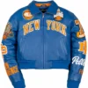 Shop Pelle Pelle x FISLL NY Knicks Crop Jacket For Women