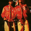 Shop Raised By The Bay Red Bomber Letterman Varsity Jacket For Men And Women