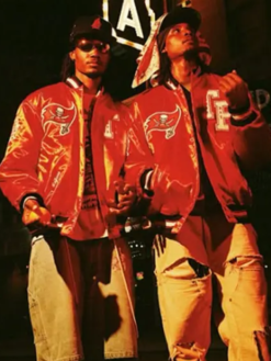 Shop Raised By The Bay Red Bomber Letterman Varsity Jacket For Men And Women