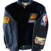 Shop Suns x Jeff Hamilton x Andrea Bocelli Black Letterman Varsity Jacket