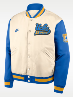 Shop UCLA Bruins Legacy Men's Nike College Full-Snap Bomber Varsity Jacket For Sale