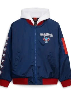 Shop WWE Cody Rhodes Full-Zip Up Blue Hoodie Style Jacket For Sale