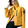Shop Women's Adidas Yellow Myshelter Rain Hooded Jacket For Sale