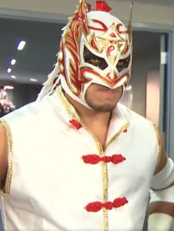 Shop-Wrestling-Gear-2026-Dragon-Lee-White-Chinese-Button-Vest