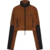 Skims Teddy Funnel Neck Cropped Jacket