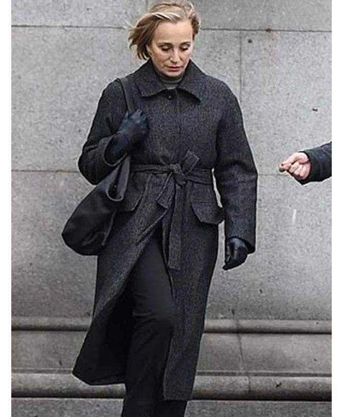 Slow-Horses-Diana-Taverner-Grey-Wool-Coat