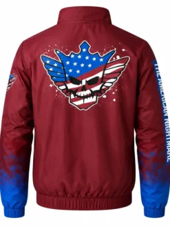 Alternative view of WWE SmackDown Cody Rhodes Red Windbreaker Jacket