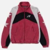 Sophie Cunningham Arrival Tunnel Walk WNBA Fever vs Lynx All Star Cotton Red Track Work Jacket front view