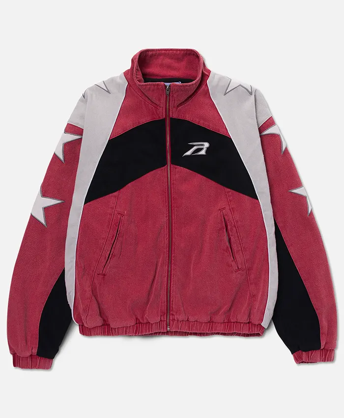 Sophie Cunningham Arrival Tunnel Walk WNBA Fever vs Lynx All Star Cotton Red Track Work Jacket front view