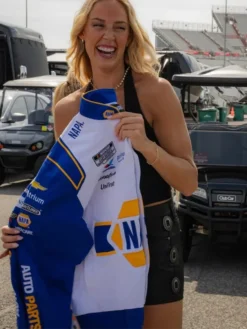Sophie Cunningham NASCAR Racing White Jacket