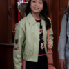 Sophie-Vampirina-Teenage-Vampire-Tv-Series-Jiwon-Lee-Green-Leather-Jacket-Front
