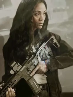 Special-Ops-Lioness-Zoe-Saldana-Black-Jacket