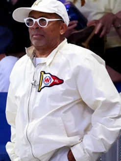 Spike-Lee-US-Open-Tennis-New-York-City-2026-White-Cotton-Jacket-Side-View