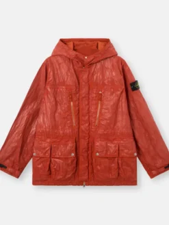 Stone Island FW26 Slick Nylon Tela TC Hooded Jacket