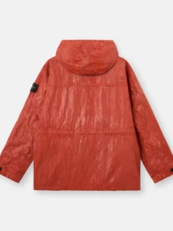 Stone Island FW26 Slick Nylon Tela TC Hooded Jacket Back