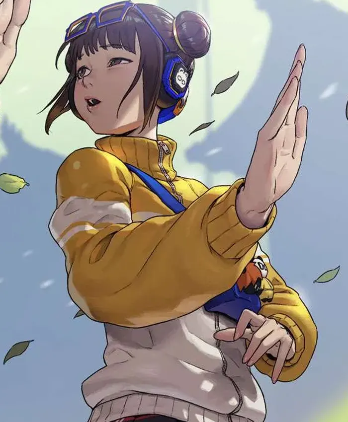 Street-Fighter-6-Li-Fen-Golden-and-White-Bomber-Jacket-Right