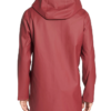 Stutterheim Stockholm Burgundy Hooded Raincoat Back